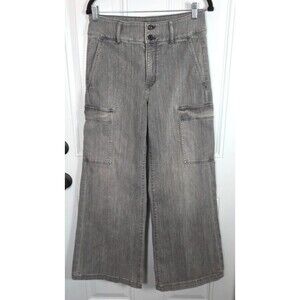 WHBM Extra High-Rise Wide Leg Jeans Size 8